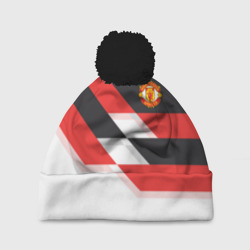 Шапка 3D c помпоном Manchester United - Stripe