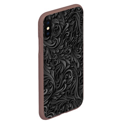 Чехол для iPhone XS Max матовый Вырезанный Узор - фото 2