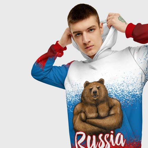 Мужская толстовка 3D Russian Bear Фото 01 Мужская толстовка 3D Russian Bear Фото 01