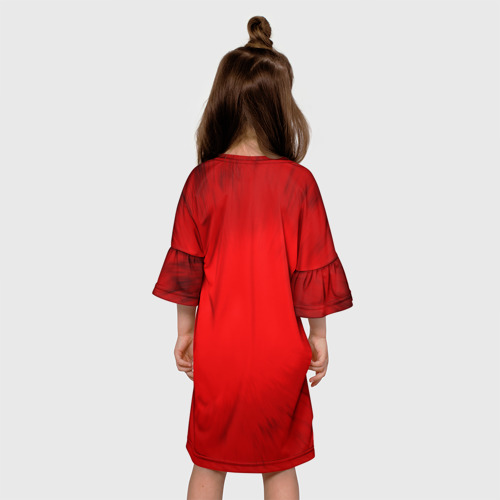 Детское платье 3D с принтом Team Gambit, вид сзади #2