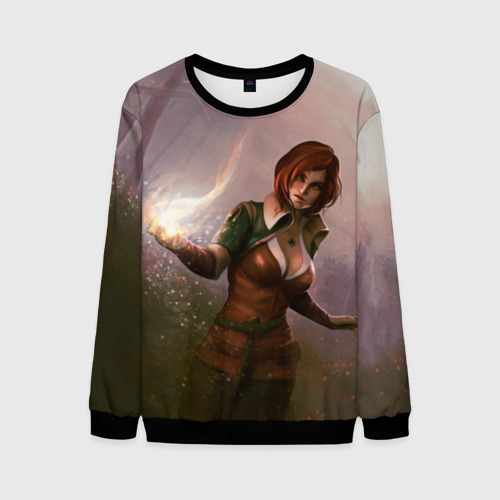 Мужской свитшот 3D Triss, цвет черный