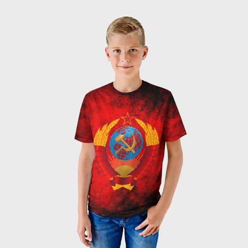 Детская футболка 3D СССР герб, цвет 3D печать - фото 3