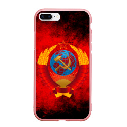 Чехол для iPhone 7Plus/8 Plus матовый СССР герб