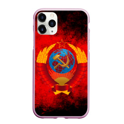Чехол для iPhone 11 Pro Max матовый СССР герб