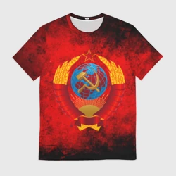 Мужская футболка 3D СССР герб