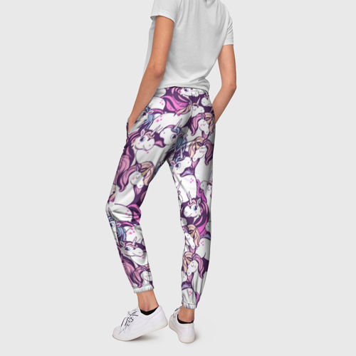 Женские брюки 3D Unicorn, цвет 3D печать - фото 4