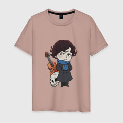Мужская футболка хлопок Sherlock