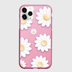 Чехол для iPhone 11 Pro матовый Ромашки