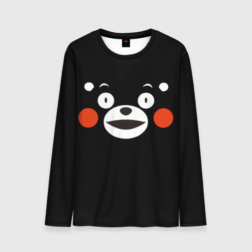 Мужской лонгслив 3D Kumamon краснощекий