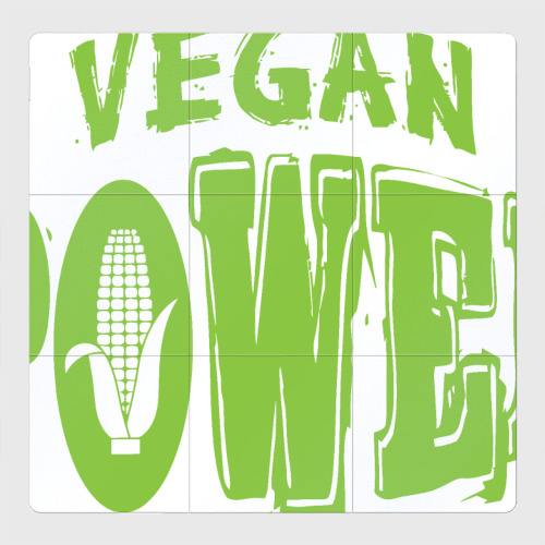 Магнитный плакат 3Х3 Vegan Power