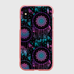 Чехол для iPhone XS Max матовый Ловцы снов