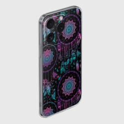 Чехол для iPhone 15 Pro Max силиконовый с защитой камеры Ловцы снов - фото 2