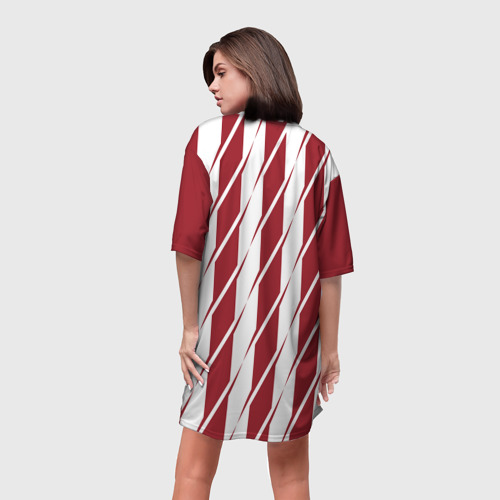 Платье-футболка 3D Домашняя Атлетико 2018, цвет 3D печать - фото 4