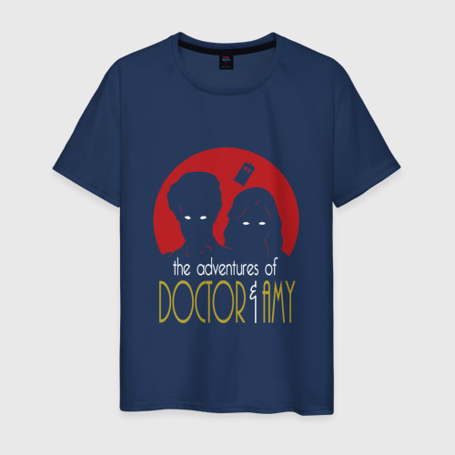 Мужская футболка хлопок Доктор и Эми