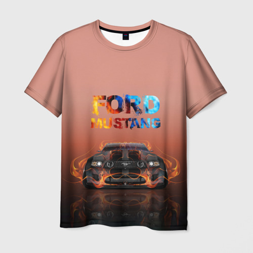 Мужская футболка 3D Ford Mustang, цвет 3D печать