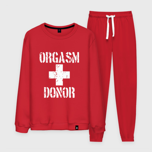 Мужской костюм хлопок Orgasm + donor, цвет красный