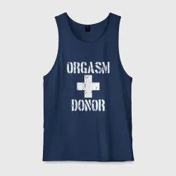Мужская майка хлопок Orgasm + donor
