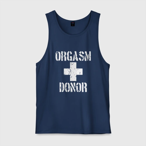 Мужская майка хлопок Orgasm + donor
