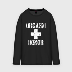 Мужской лонгслив oversize хлопок Orgasm + donor