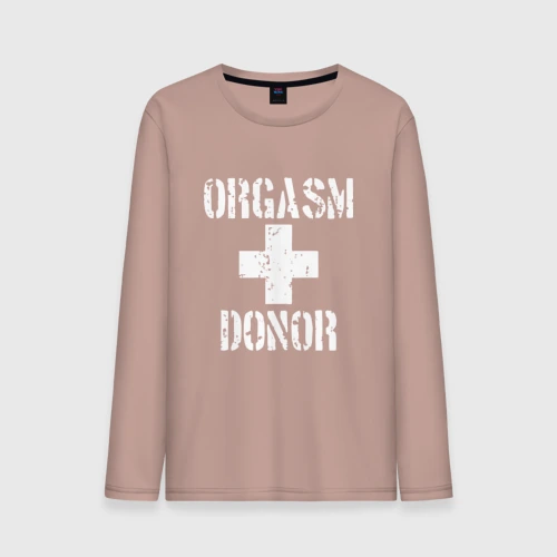 Мужской лонгслив хлопок Orgasm + donor