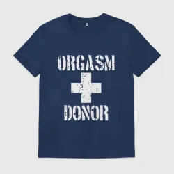 Мужская футболка хлопок Orgasm + donor