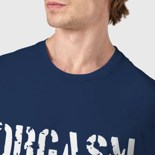 Мужская футболка хлопок с принтом Orgasm + donor, фото #4