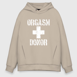 Мужское худи Oversize хлопок Orgasm + donor