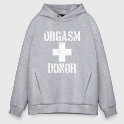 Мужское худи Oversize хлопок Orgasm + donor