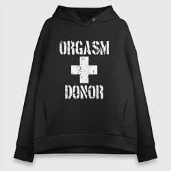 Женское худи Oversize хлопок Orgasm + donor