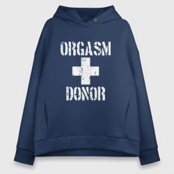 Женское худи Oversize хлопок Orgasm + donor