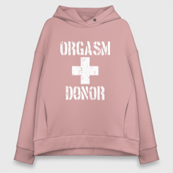 Женское худи Oversize хлопок Orgasm + donor