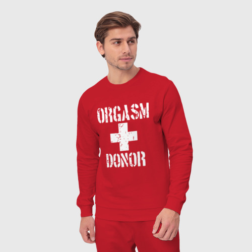 Мужской костюм хлопок Orgasm + donor, цвет красный - фото 5
