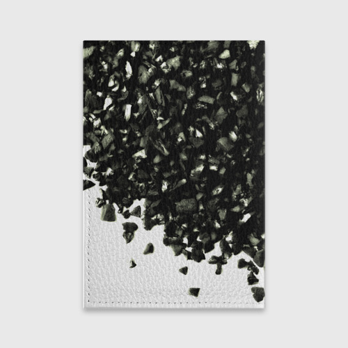 Обложка для паспорта матовая кожа Шахтёр, цвет черный - фото 2