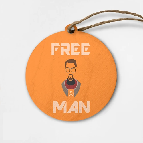 Деревянная игрушка круг Half-Life