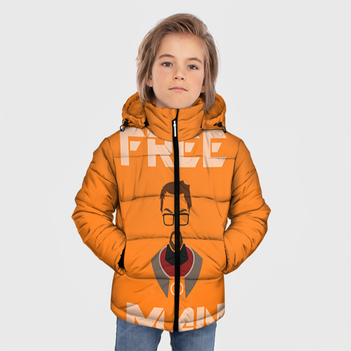 Зимняя куртка для мальчиков 3D Half-Life, цвет светло-серый - фото 3
