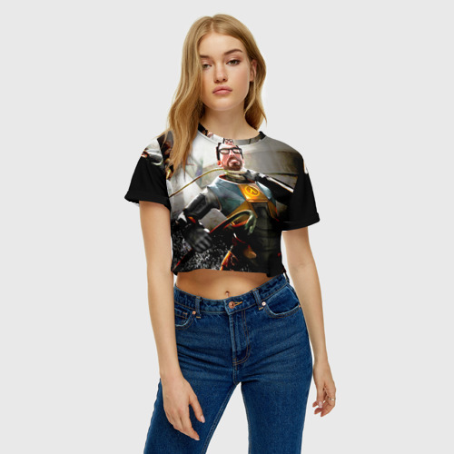 Женская футболка Crop-top 3D Half-Life, цвет 3D печать - фото 3