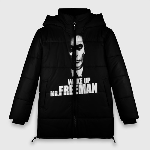Женская зимняя куртка Oversize Half-Life, цвет черный