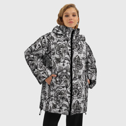 Женская зимняя куртка Oversize Кружево - фото 2