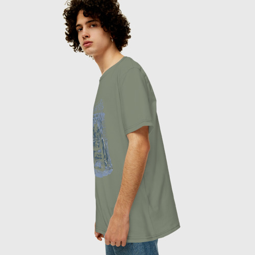 Мужская футболка хлопок Oversize с принтом Кукрыниксы - Артист, вид сбоку #3