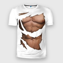 Мужская футболка 3D Slim Идеальный рельеф мышц