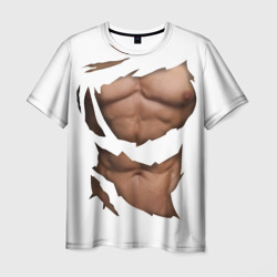 Мужская футболка 3D Идеальный рельеф мышц