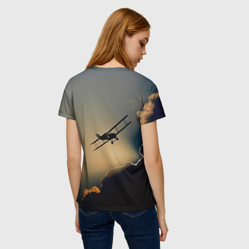Женская футболка 3D Покоритель небес, цвет 3D печать - фото 4