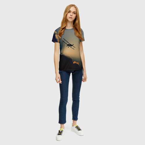 Женская футболка 3D Покоритель небес - фото 5
