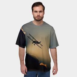 Мужская футболка oversize 3D Покоритель небес - фото 2