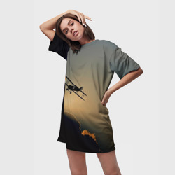 Платье-футболка 3D Покоритель небес - фото 2