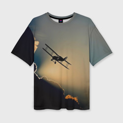 Женская футболка oversize 3D Покоритель небес