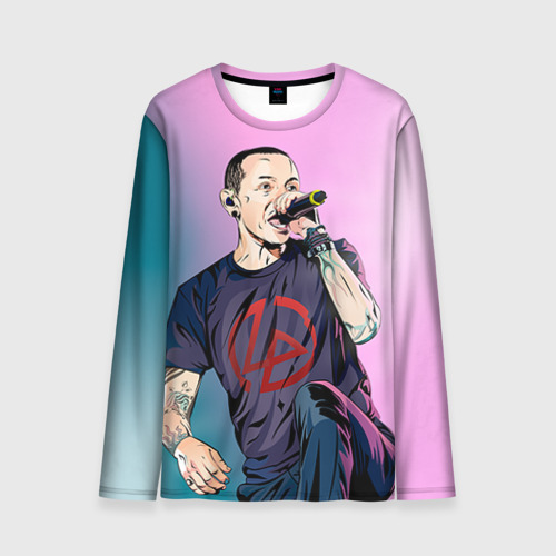 Мужской лонгслив 3D Chester Bennington