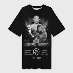 Платье-футболка 3D Chester Bennington