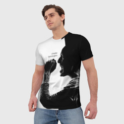 Мужская футболка 3D Chester Bennington - фото 2