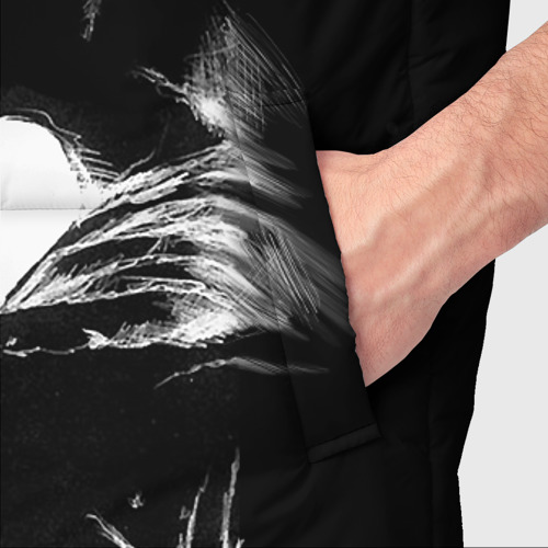 Мужской жилет утепленный 3D Chester Bennington, цвет черный - фото 6